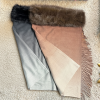 Sciarpa Gian Marco Venturi con dettaglio in pelliccia