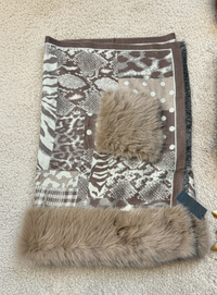 Sciarpa Gian Marco Venturi con dettaglio in pelliccia