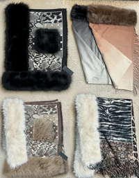 Sciarpa Gian Marco Venturi con dettaglio in pelliccia