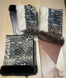 Sciarpa Gian Marco Venturi con dettaglio in pelliccia