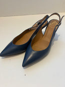 Slingback in nappa con tacco 7 cm