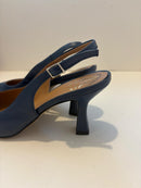 Slingback in nappa con tacco 7 cm