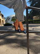 Slingback in nappa con tacco 7 cm