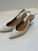 Slingback in nappa con tacco 7 cm