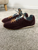 Sneaker Victoria Aster in camoscio bordeaux con doppio lancio