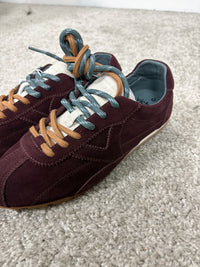 Sneaker Victoria Aster in camoscio bordeaux con doppio lancio
