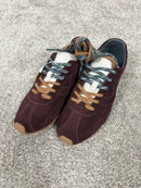 Sneaker Victoria Aster in camoscio bordeaux con doppio lancio