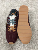 Sneaker Victoria Aster in camoscio bordeaux con doppio lancio