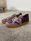Sneaker Victoria Berlin Ciclista in velluto e camoscio con glitter