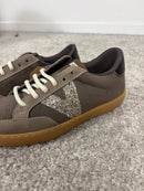 Sneaker Victoria Berlin Ciclista in velluto e camoscio con glitter