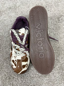 Sneaker Victoria Londres effetto cavallino animalier con doppio laccio
