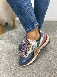 Sneaker Victoria Luna multicolore con suola dentellata