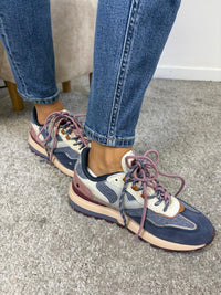 Sneaker Victoria Luna multicolore con suola dentellata