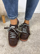 Sneaker Victoria Saturno nylon e camoscio con doppio laccio