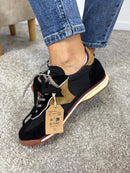 Sneaker Victoria Saturno nylon e camoscio con doppio laccio