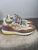 Sneaker Victoria LUNA in nylon e camoscio con suola dentellata