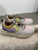 Kamsa multicolor fabric and real suede trail sneakers