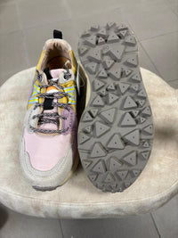 Kamsa multicolor fabric and real suede trail sneakers
