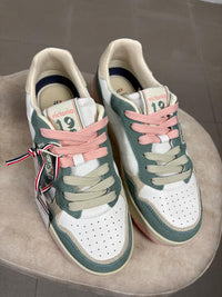Sneaker Victoria C80 Urban in pelle e nylon con laccio bicolore