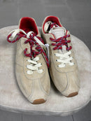 Victoria ASTER sneakers in beige suede with double laces