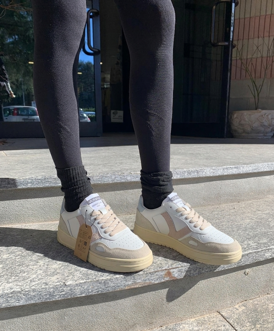 Sneaker Victoria SEUL unisex con inserti effetto camoscio
