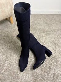 Stivale L’Amour by Albano in camoscio blu
