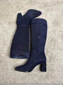 Stivale L’Amour by Albano in camoscio blu