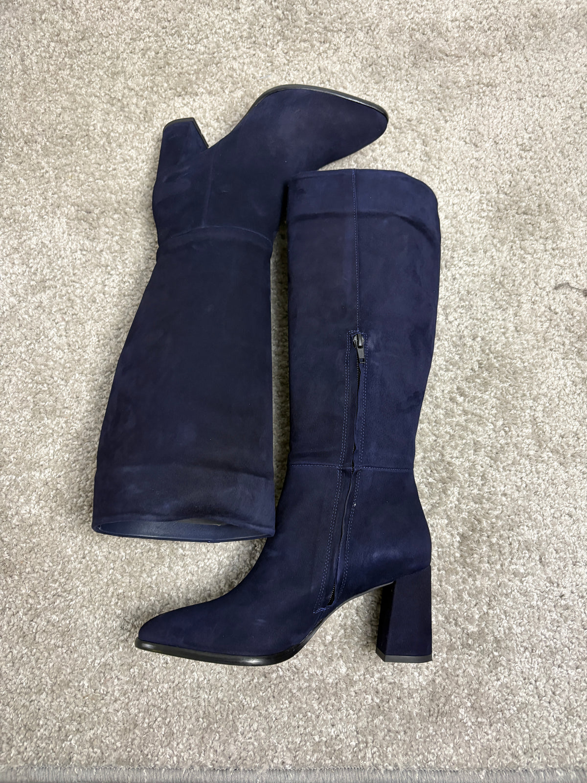 Stivale L’Amour by Albano in camoscio blu