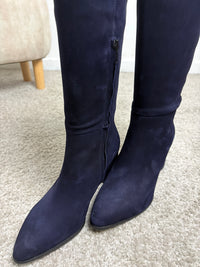 Stivale L’Amour by Albano in camoscio blu