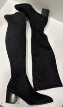 Stivale Greta overknee in camoscio nero