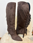 Stivale Stefania in alpaca con frange