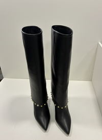 Stivale Valentina in ecopelle con borchie