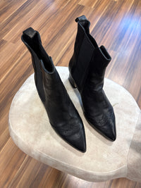 Stivaletto Chelsea in pelle con dettaglio brogue