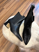 Stivaletto Chelsea in pelle con dettaglio brogue