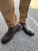Stivaletto Chelsea Ambitious uomo in pelle brandy con dettaglio brogue