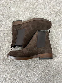 Stivaletto in nabuk effetto cocco