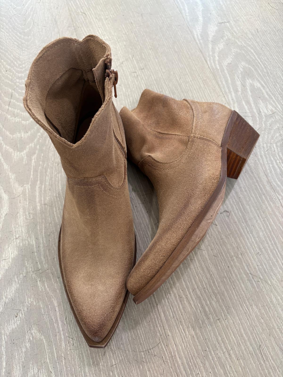 Texano N6 Milano in camoscio effetto vintage