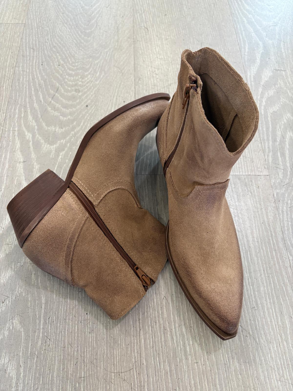 Texano N6 Milano in camoscio effetto vintage