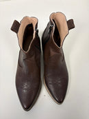 Texano basso in nappa spazzolata