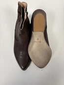 Texano basso in nappa spazzolata