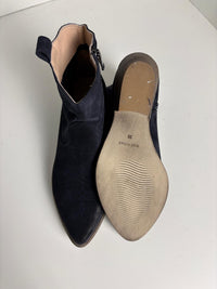 Texano basso in pelle scamosciata