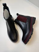 Tronchetto Martina in pelle con fascia laterale elastica