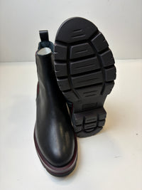 Tronchetto Martina in pelle con fascia laterale elastica