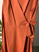 Vestito in cotone con gonna a palloncino