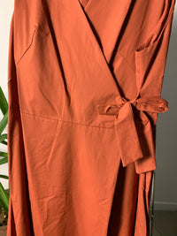 Vestito in cotone con gonna a palloncino
